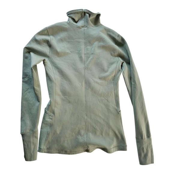 Nike Women's Sage Green High-Neck Sweatshirt - Picture 3 of 8